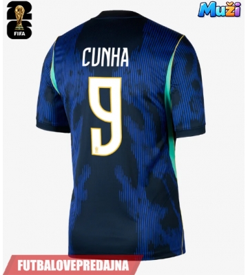 Lacne Muži Futbalové dres Brazília Matheus Cunha #9 MS 2026 Krátky Rukáv - Preč